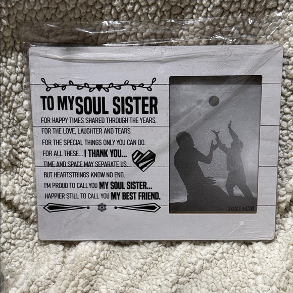 Other - To My Soul Sister Decorative Photo Frame - White